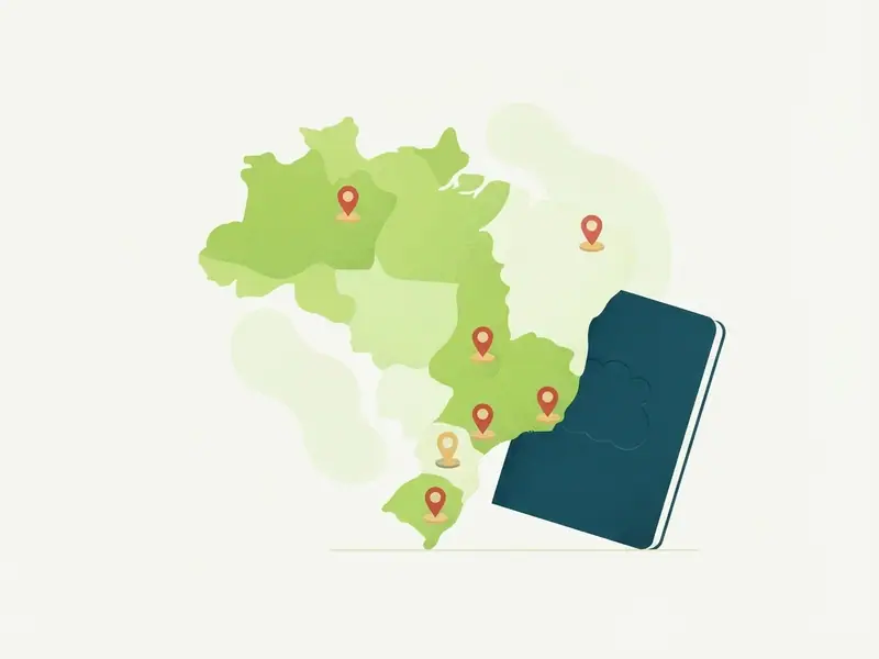 Ilustração da seção Passaporte por estado