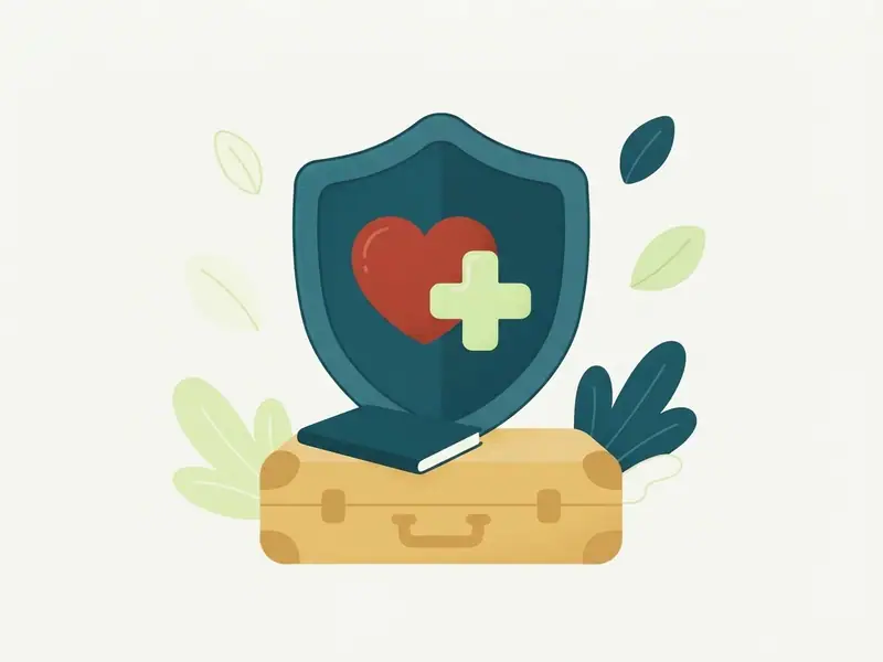 Ilustração da seção Seguro viagem